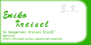 eniko kreisel business card